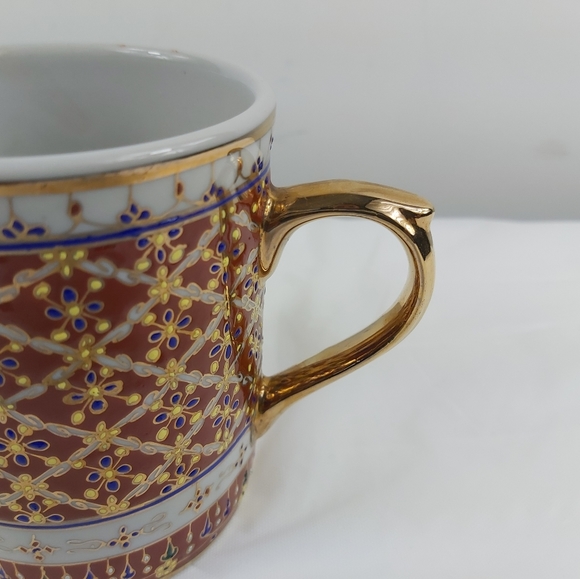 - CERAMIC goldtone painted cup Raja's fashion - Picture 3 of 12